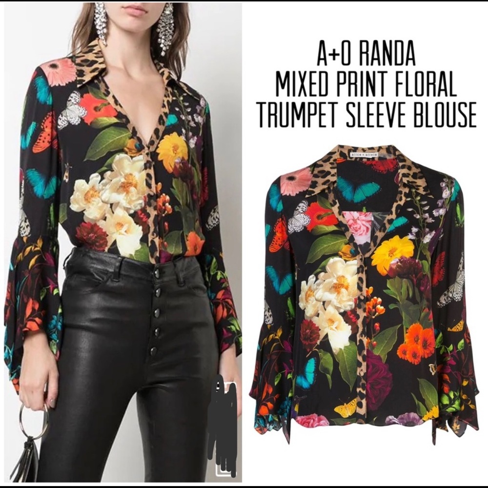 Alice + Olivia Silk Top